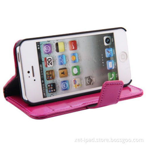 Custom Wallet Cases for iPhone 5, Leather Texture Design, Simple and Stylish